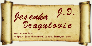Jesenka Dragulović vizit kartica